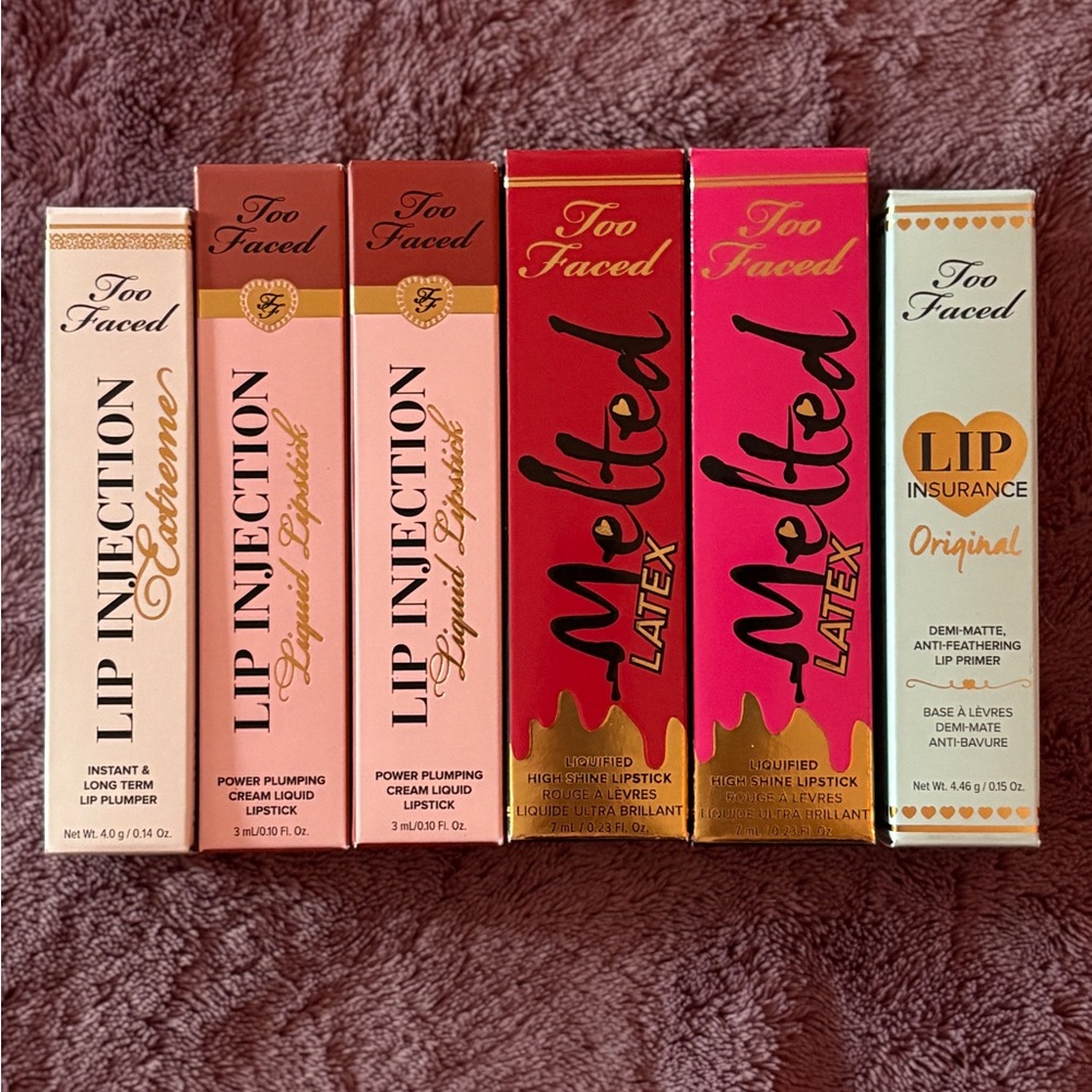 Too Faced Lip Injection and Melted Latex Collection